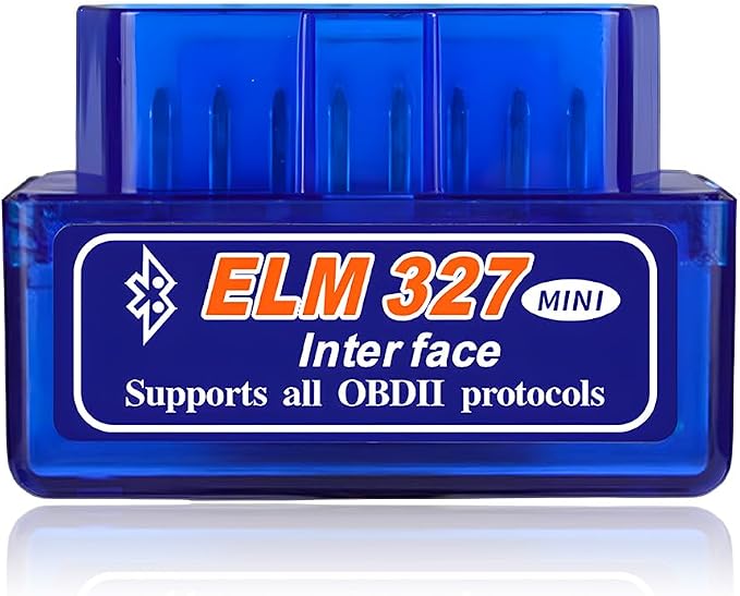 ELM327 OBDII Car Auto Diagnostic Scanner, Mini ELM327 Interface Bluetooth Engine Fault Code Reader, Professional Wireless Failure Detector Compatible with OBD2 Vehicles