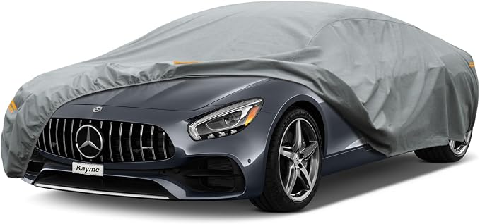 Kayme Heavy Duty Car Cover Custom Fit Mercedes-Benz AMG GT (2015-2021) Waterproof All Weather for Automobiles, Full Exterior Covers Sun Rain UV Protection.（Deliver About 3-10 Days）
