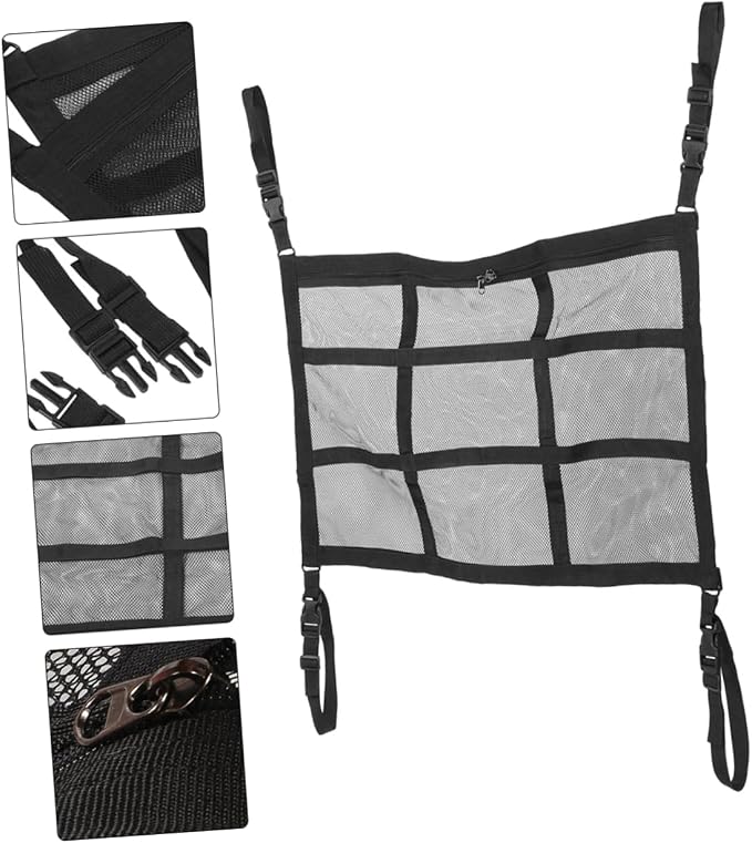 Car Ceiling Cargo Net Car Tents for Camping Organizer Seat Storage Bag