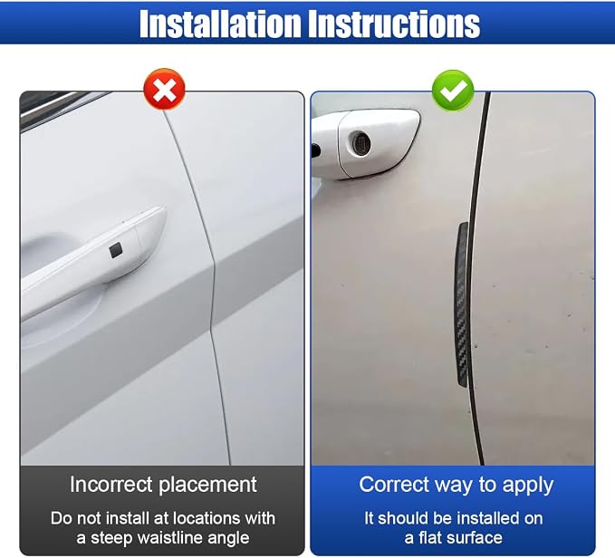 4PCS Car Door Edge Guard, Anti-Collision Automotive Rearview Mirror Protector Trim Strip, Universal Anti-Scratch Vehicle Body Bumper Protective Accessory for SUV, Truck(Soft)
