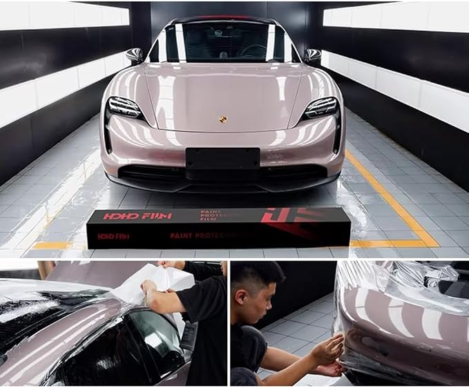HOHOFILM TPU PPF Hydrophobic Clear Paint Protection Film Self Healing Car Clear Glossy Wrap Film (X12 MAX, 60" x49ft(Whole roll))