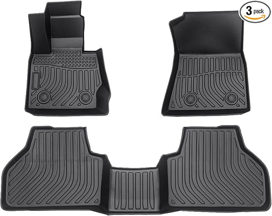 All Weather Floor Mats for BMW X3 2011-2017, Floor Mats Fits 1st & 2nd & Row, 3D Anti-Slip Waterproof TPE Rubber Protector Car Mats Full Set Liners