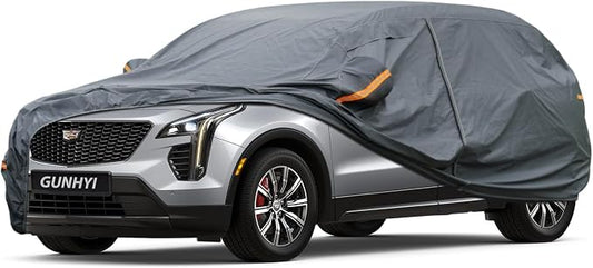 GUNHYI Premium Car Cover Custom Fit Cadillac XT5, 16 Layers Heavy Duty Car Cover Waterproof All Weather with Zipper Door for Sun Rain Snow Dust Uv Protection