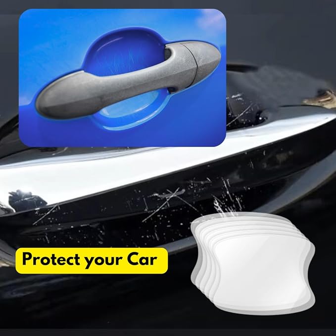 Car Door Handle Cup Protector, 5-Pack Clear Self-Healing Film