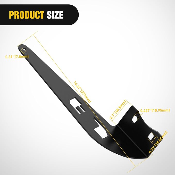 Nilight 52 inch LED Light Bar Bracket Mounting Upper Windshield Roof Cab Brackets Compatible with Toyota FJ Cruiser with Roof Rack 2007 2008 2009 2010 2011 2012 2013 2014