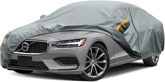 Kayme Heavy Duty Car Cover Custom Fit Volvo S60 (2018-2025) Waterproof All Weather for Automobiles, Full Exterior Covers Sun Rain UV Protection.（Deliver About 3-10 Days）