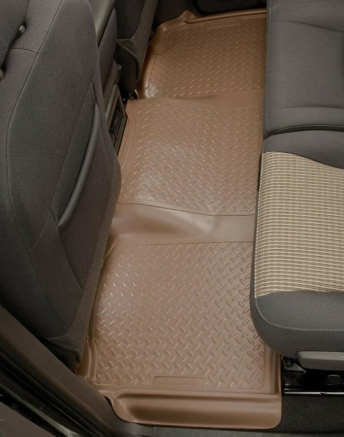 Husky Liners Classic Style Floor Mats | Fits 1998-2011 Ford Ranger, Super Cab; 1998-1999 Mazda B2500,Ext Cab; 1998-2007 B3000, Ext Cab; 1998-2009 B4000, Ext Cab | 2nd Row, 1-pc Black - 63731
