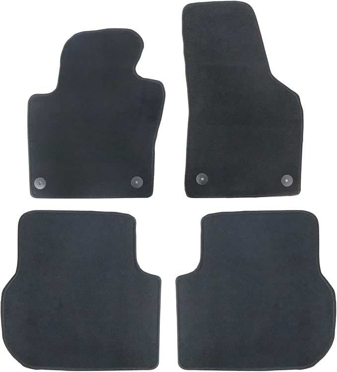 GXARTS Car Waterproof Floor Mats Carpet Full Set Compatible with Volkswagen Jetta 2011 2012 2013 2014 2015 2016 2017 2018 | All-Weather Protect, Non-Slip Backing | Automobile Floor Liner