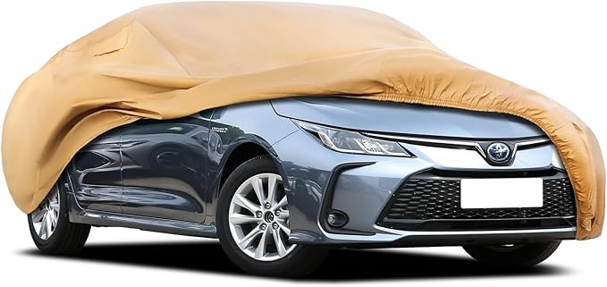 Heavy Duty Outdoor Car Cover Custom Fit for 2003-2026 Toyota Corolla, Windproof All Weather Waterproof Sun Rain UV Dust Snow Protection Outdoor Car Covers