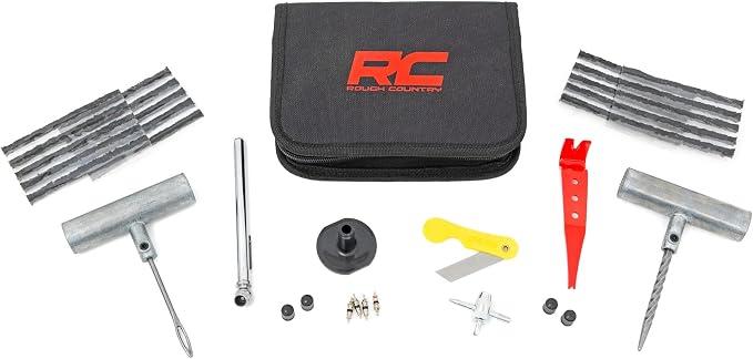 Rough Country Emergency Tire Repair Kit w/Carrying Case | 39 Pieces - 99060