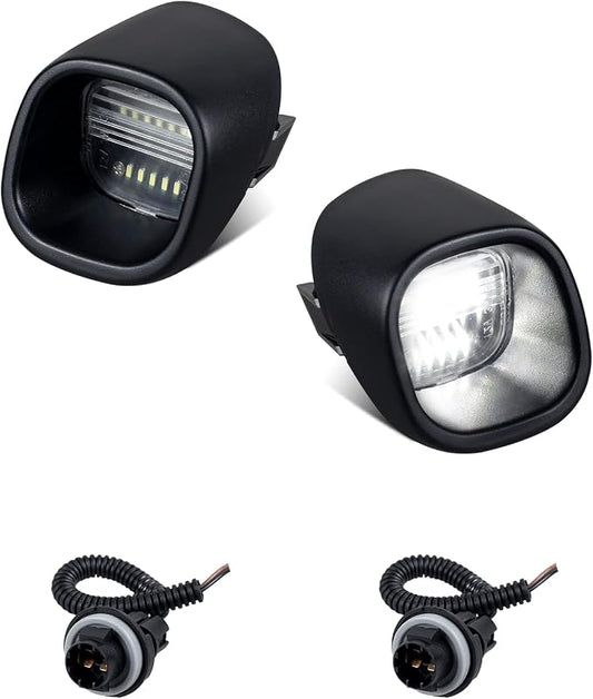 NDRUSH Led License Plate Lights Tag Lamp Assembly with Socket Compatible with Chevy Blazer S10 Gmc Jimmy Sonoma Oldsmobile Bravada