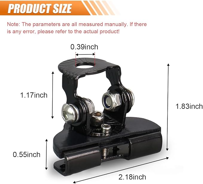2PCS LED Light Bar Mounting Brackets, Universal Hood Light Mounts, Adjustable Ditch Light Brackets, Work Light Mount Bracket Auxiliary Lighting Accessories for Off Road Truck Car