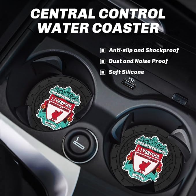 Cup Holder Insert Coaster for UEFA UCL Fans,Anti Slip Car Cup Coaster Interior Accessories