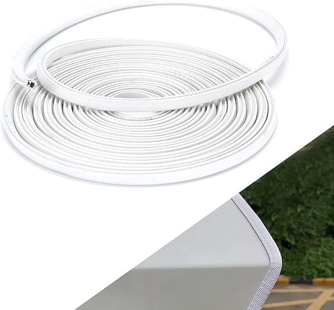 Winunite 65.6ft (20m) No Glue Car Door Edge Guards White | Stop parking lot dings, U-shaped rubber, fits sedans trucks SUV, weather-resistant, protect against paint chips & scratches