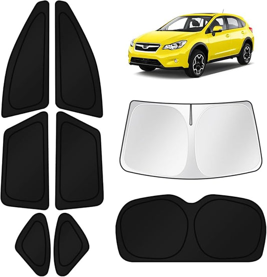 KUST Car Window Shades for Subaru Outback Wagon 2015-2018 2019 Windshield Sun Shade Side Window Cover UV Block Privacy Protection Accessories for Camping Blackout Rear Back Full Set 8PCS
