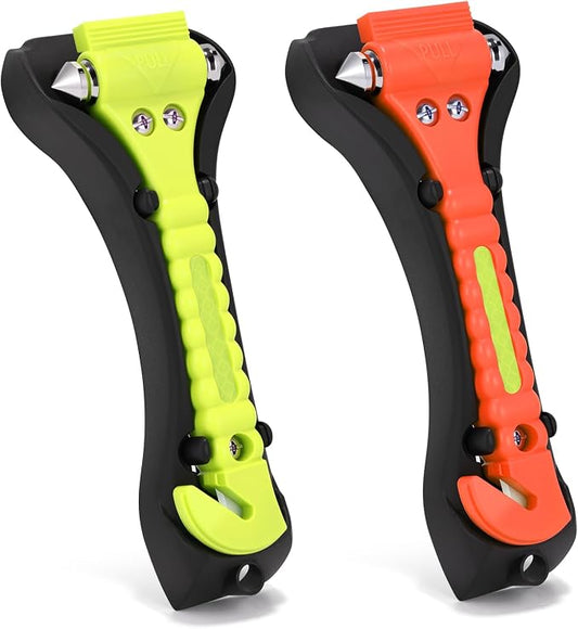 Window Breaker, 2-in-1 Emergency Escape Tool with Seatbelt Cutter, Glass Breaker for Family Rescue and Traffic Accident Emergency Escape 2 Pack