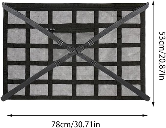 Car Ceiling Net Storage Bag Large Capacity Space Saving Roof Cargo Net | Car Trunk Storage Pocket Organizer Stretch Interior Travel Sundries Bag Elastic Mesh Overhead Ceiling Storage for Truck SUV