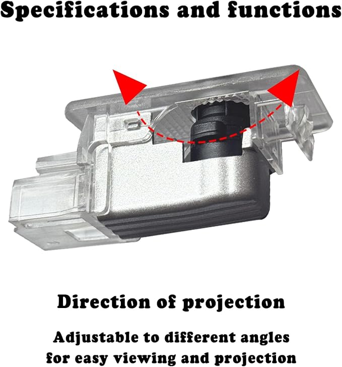 4 Pcs Door Projection Lights, Welcome Lights, Ghost Lights, Puddle Lights, Compatible With 1/2/3（G20）/4/8/X1/X3/X4/X5(G05)/X7/M4/M8/Z4/I3, Performance Edition