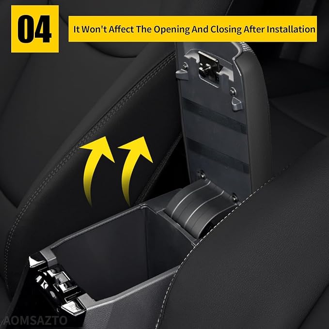AOMSAZTO Bling Crystal Diamond Console Covers for 2012-2015 Honda Civic Leather Armrest Covers | Breathable Material