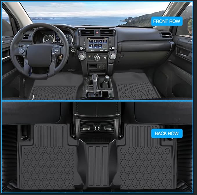 Nilight TPE Floor Mats for Lexus GX460 2014 2015 2016 2017 2018 2019 2020 2021 2022,2013-2023 Toyota 4Runner(4 Runner),All Weather Custom Fit Heavy Duty Floor Liners