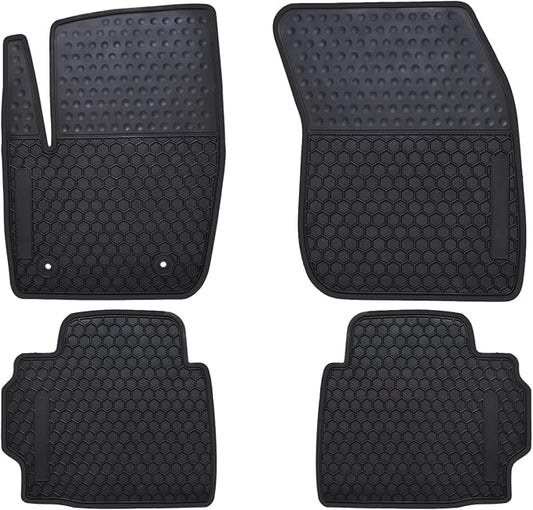 Car Floor Mats Custom Fit for Ford Fusion 2013 2014 2015 2016/2013-2016 Lincoln MKZ Odorless Washable Rubber Heavy Duty Anti-Slip All Weather Car Floor Liner Black