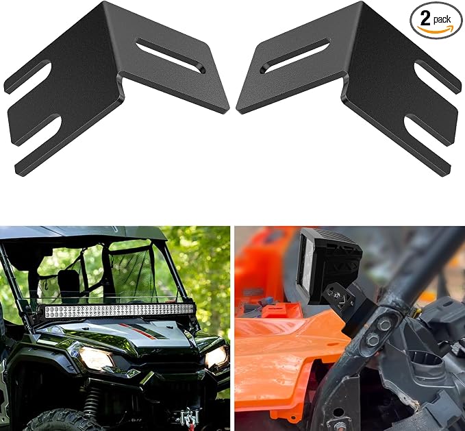 Nilight Light Bar UTV Front Side A Pillar Hood Mounting Brackets for 50-54 inch Lights Pods Compatible with Pioneer 700 1000 2014 2015 2016 2017 2018 2019 2020 2021 2022 2023 2024
