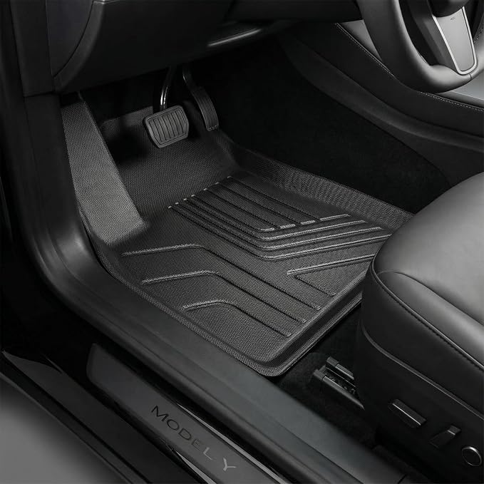 YITAMOTOR Floor Mats for Tesla Model Y 5 Seater 2024-2020, Custom Fit All Weather Floor Liners, Automotive Interior TPE Cargo Liner Frunk Mat Accessories for Model Y (NOT for Juniper), 6 Pcs Mats Set