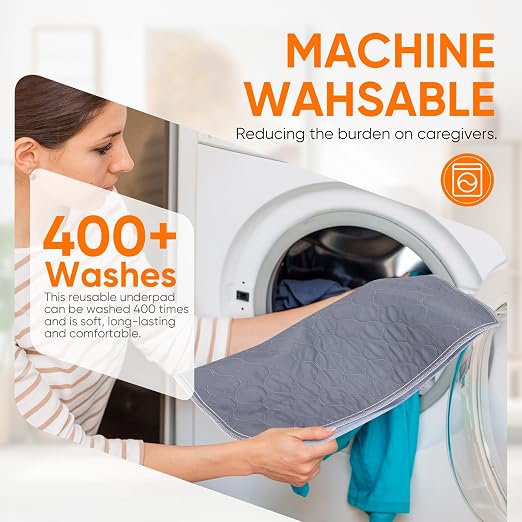 Waterproof Chair Pads for Incontinence - Absorbent Seat Protector Pads - Washable Reusable - 21x22 inch (Pack of 1)