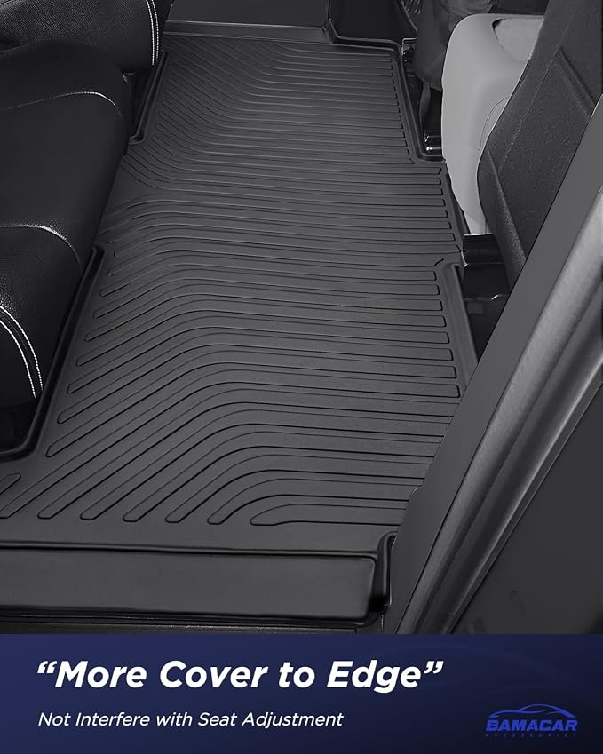 All Weather Floor Mats for Dodge Grand Caravan 2008-2021 7 Seats | Waterproof,Non-Slip,TPE Carpets,Rubber,Heavy Duty,3 Row Cargo Liner,for Caravan SE/SXT/Crew,Accessories