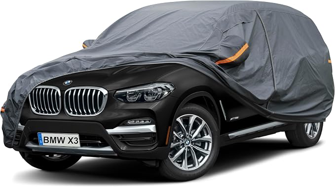 GUNHYI Premium Car Cover Custom Fit BMW X3/X3 M (2003-2026), 16 Layers Heavy Duty Car Cover Waterproof All Weather with Zipper Door for Sun Rain Snow Dust Uv Protection