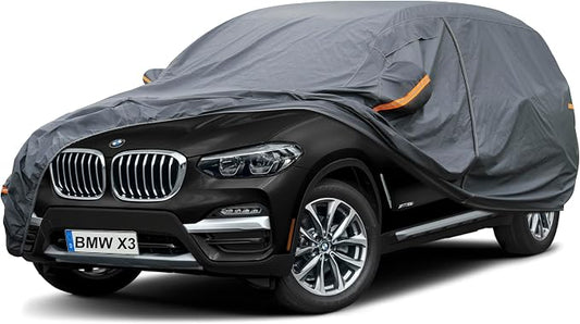 GUNHYI Premium Car Cover Custom Fit BMW X3/X3 M (2003-2026), 16 Layers Heavy Duty Car Cover Waterproof All Weather with Zipper Door for Sun Rain Snow Dust Uv Protection