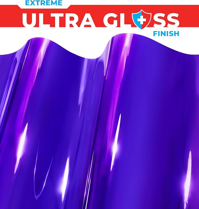 ColorFusion PPF by VViViD, Gloss Flip Purple Blast Dry Apply PPF Vinyl Car Wrap Roll 6ft x 5ft