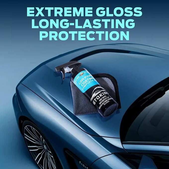 Premium Ceramic Coating for Cars- Quick Effect Coating Agent - Car Coating Spray, Suitable for cars, pickup trucks, RVs, motorcycles, etc. Fast Application for Long-Lasting Shine & Protection