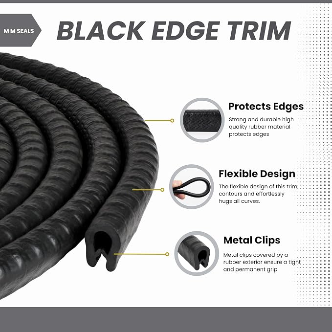 Edge Trim Black Small, Fits Metal Edge (320 Feet)