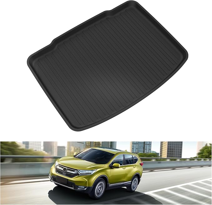 Kiwi Master Cargo Mat for 2017-2022 Honda CR-V (Tray in Lower Position) | Custom Fit All Weather Rear Cargo Liner, Heavy Duty TPE Tray Trunk Mat, Black