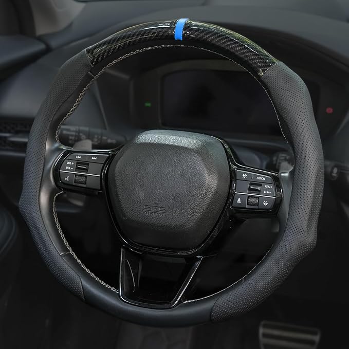 Car Steering Wheel Cover Napa Leather Non Slip Vehicle Steering Wheel Cover