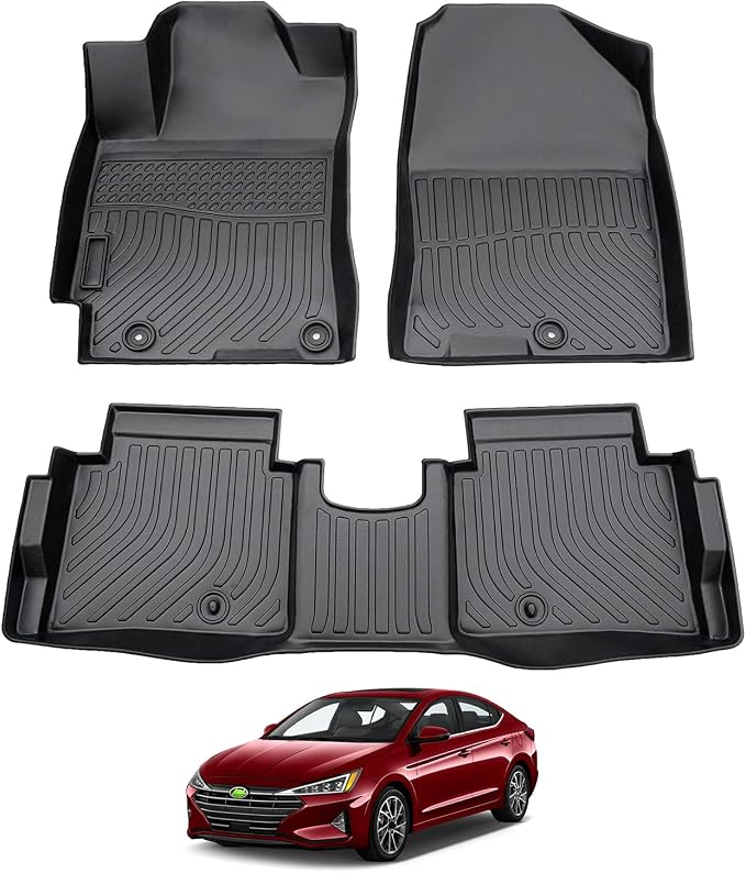Floor Mats Fit for Hyundai Elantra 2017 2018 2019 2020, All Weather Floor Mats for Elantra Accessories Heavy Duty