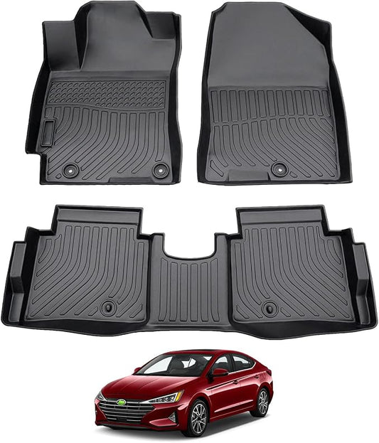Floor Mats Fit for Hyundai Elantra 2017 2018 2019 2020, All Weather Floor Mats for Elantra Accessories Heavy Duty
