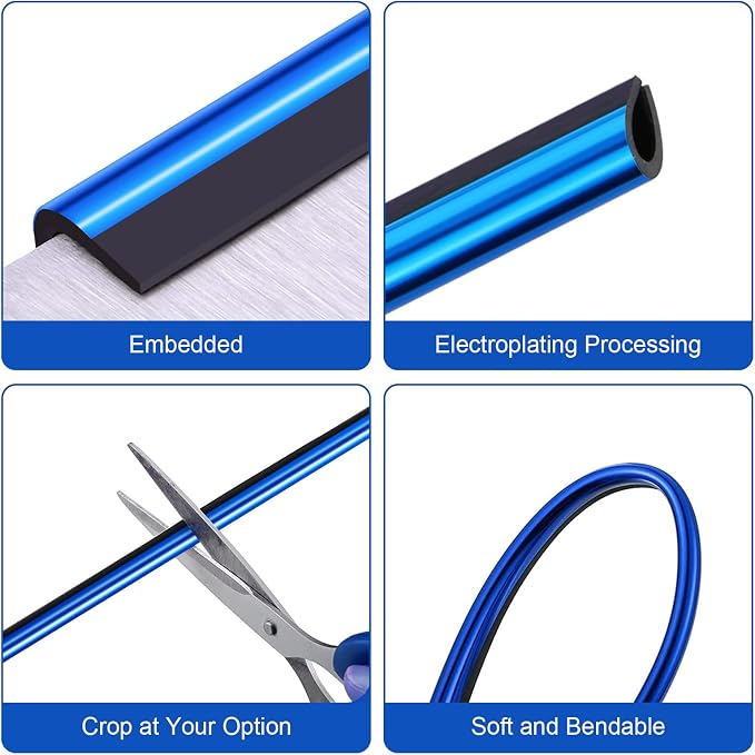 20 Pieces Universal Car Air Conditioner Vent Trim Decoration Strip Accessories, Waterproof Flexible Shiny Auto Car Interior Accessories for All Air Vent Outlet