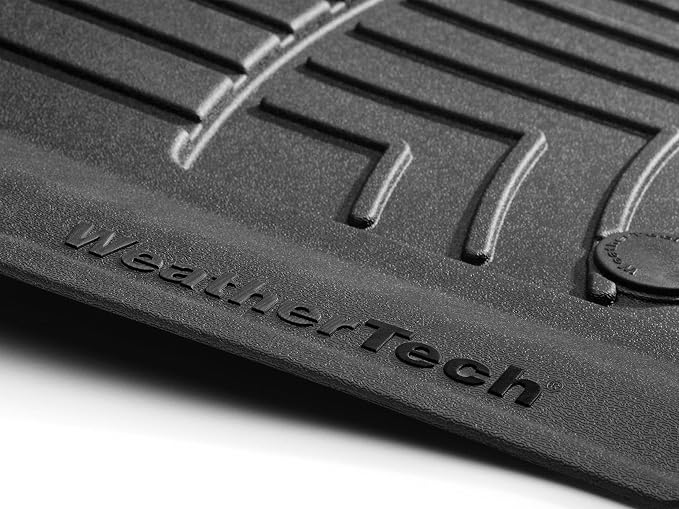 WeatherTech FloorLiner HP Custom Fit Floor Mats for Jeep Wrangler 4-Door, Wrangler Unlimited 4-Door, Wrangler 4-Door Rubicon 392-1st & 2nd Row (441313-1-2IM), Black