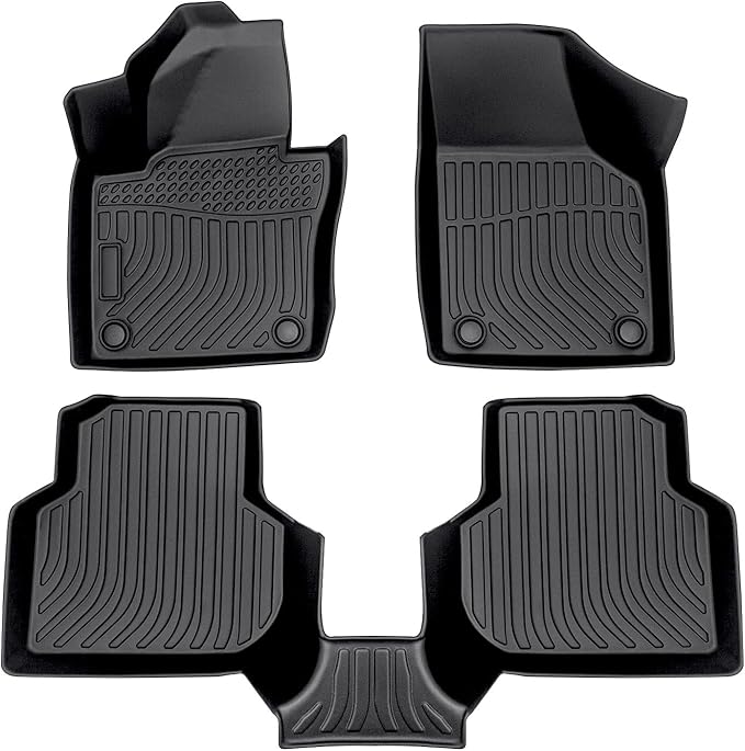 Cartist Floor Mats Custom Fit for Volkswagen VW Jetta 2012-2018 All Weather Floor Liner Front & 2nd Row Car Carpet Protection TPE Odorless