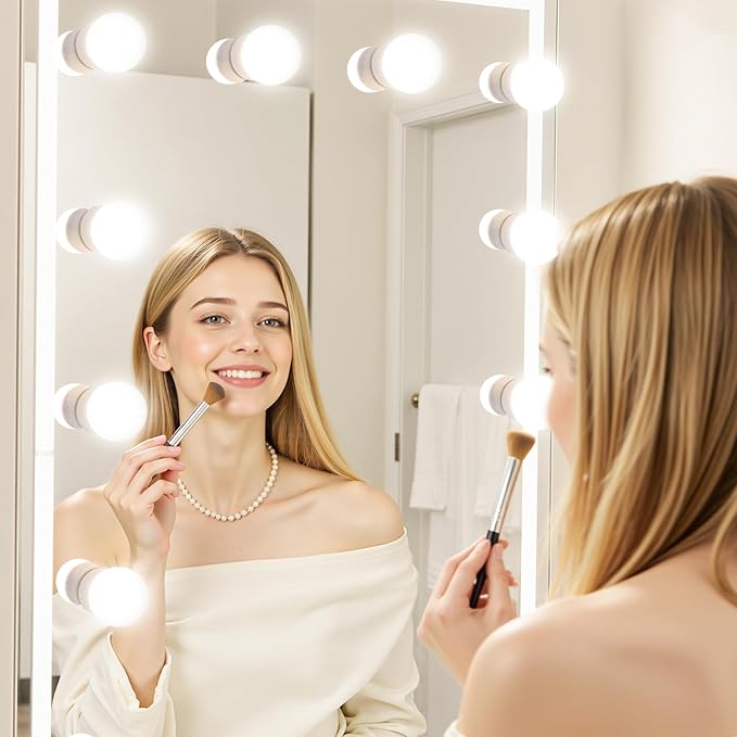 MAXvolador G25 LED Globe Light Bulbs 60W Equivalent, Neutral White 4000K Bathroom Vanity Round Bulb, 500LM E26 LED for Makeup Mirror, Non-Dimmable 4 Pack