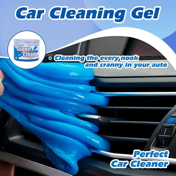 x xotic tech Car Cleaning Gel for Car Detailing Putty Interior Cleaner Slime Auto Detail Tools Supplies Accessories Valentines Day Gifts for Him Her Men Women Stocking Stuffers Blue 3 Pack