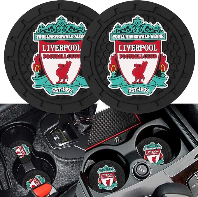 Cup Holder Insert Coaster for UEFA UCL Fans,Anti Slip Car Cup Coaster Interior Accessories