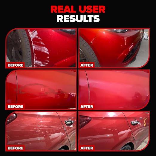 Carfidant Red Scratch & Swirl Remover Polish for Red Cars & Restorer | Car Scratch Remover