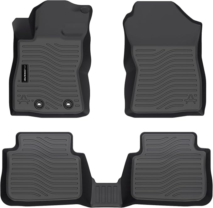 Auxko All Weather Floor Mats Fits for Subaru Crosstrek 2024 2025 2026 & Subaru Impreza 2024-2026 TPE Rubber Liners Accessoires All Season Guard Mats for 1st & 2nd Row