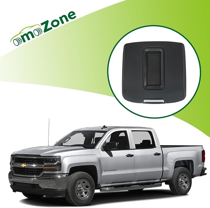 Center Console Armrest Lid w/o Steel Bracket Black Compatible with 2014-2020 Chevrolet Chevy Avalanche Silverado Suburban Tahoe GMC Sierra Yukon XL Replaces 0227083AA