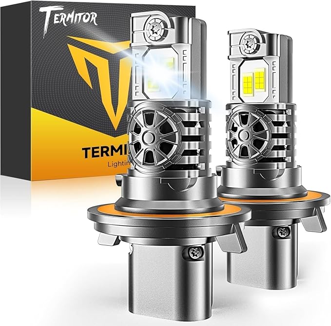Termitor 2026 Latest Advanced H13 9008 Fog Light Bulb | 80,000LM Brightness, 8.5k+ Hrs Lifespan, 6500K Cool White, 1:1 Size 9008 H13 Fog Light Bulbs, 3min Install, Pack of 2