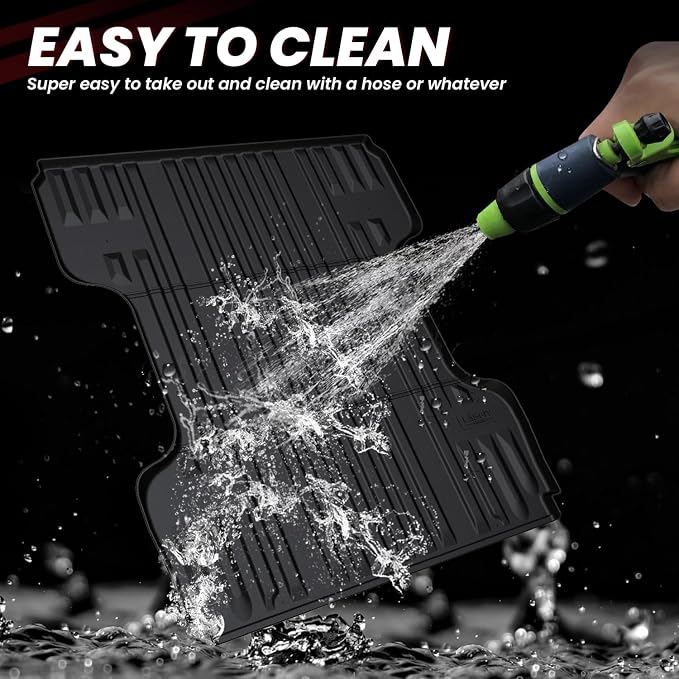LASFIT Bed Mat for Toyota 2007-2021 Tundra 6.5FT/6.5' Truck Bed Mat All Weather 6.5 FT Bed Liner for Toyota Tundra 2021 2020 2019 2018-2007 Accessories TPE Trunk Mat Cargo Mat (Not Fit Drop-in Liner)
