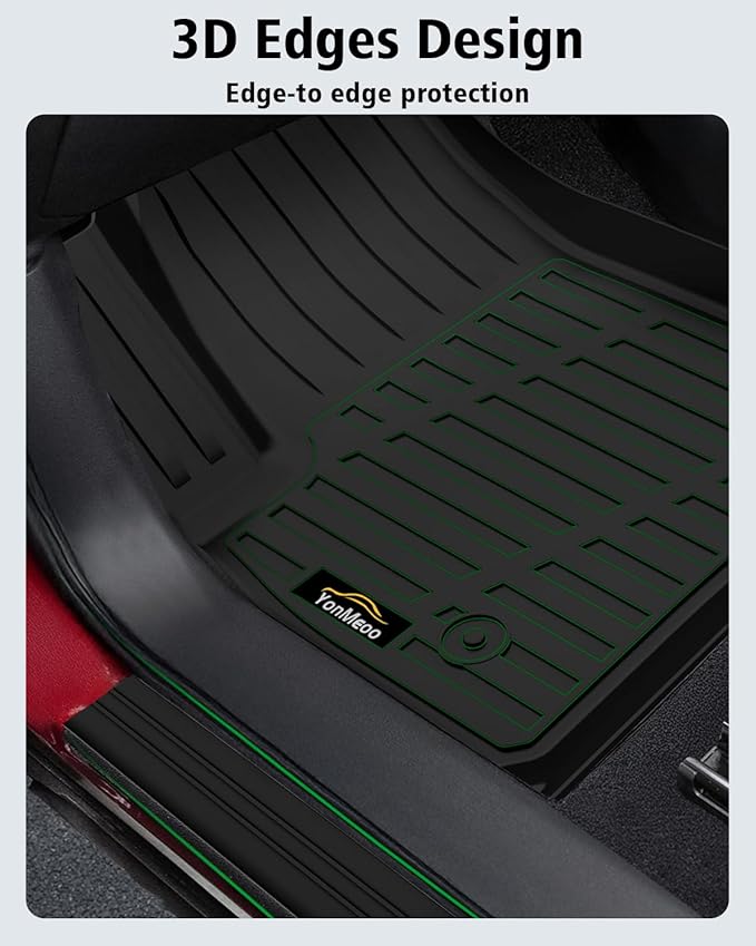 Floor Mats Custom for Nissan Kicks 2025 2026 SV/SR (Not for S) Cargo Liner with Backrest Mat All Weather TPE Rubber Full Set Floor Liners Trunk Mat for Kicks Automotive Accessories, Black | All Weather TPE Rubber Floor Liners, Cargo Liner, Backrest Mat...